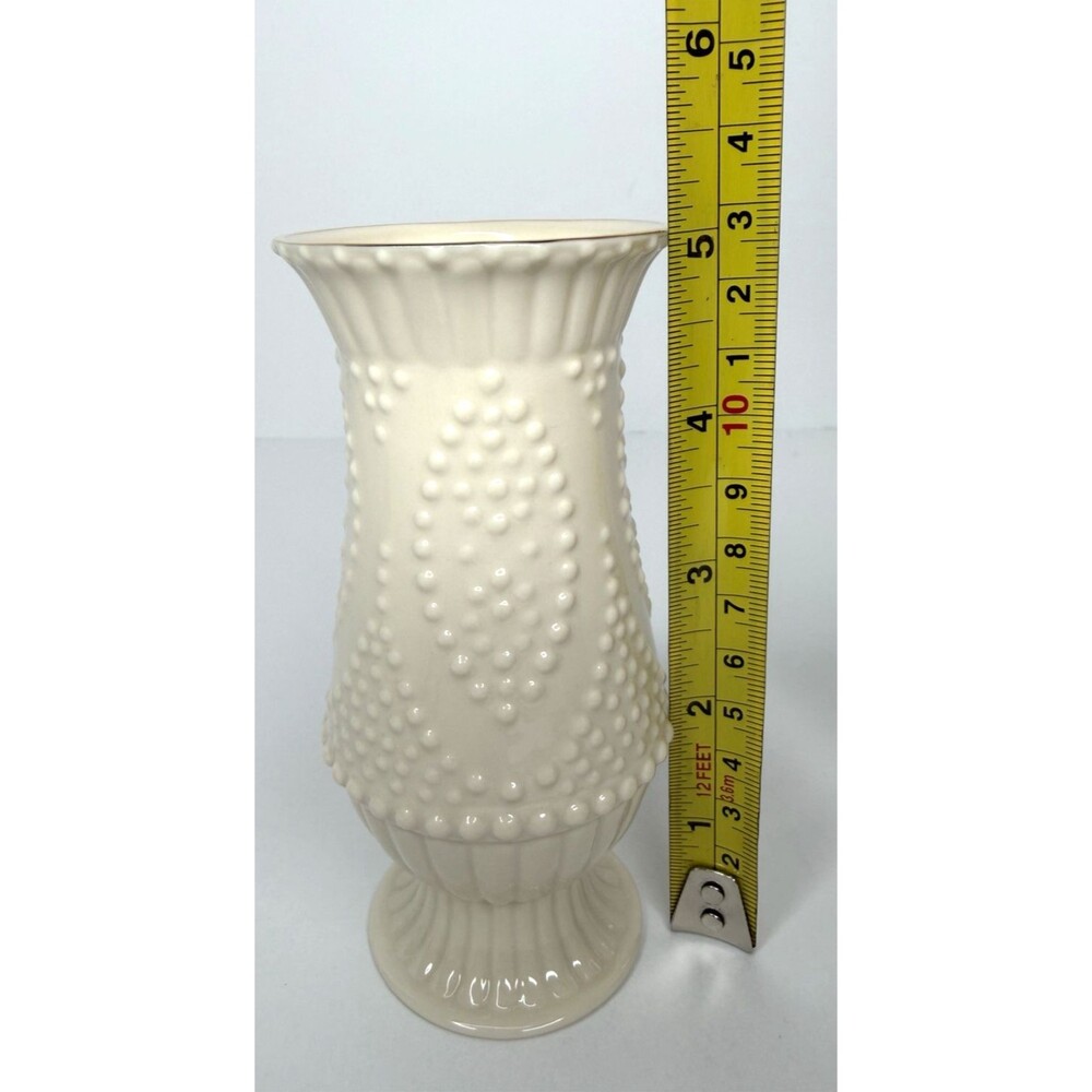 Lenox Hobnail Beaded Bud Vases with Gold Rim 5", set of 3, with Box - Picture 12 of 14